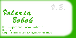valeria bobok business card